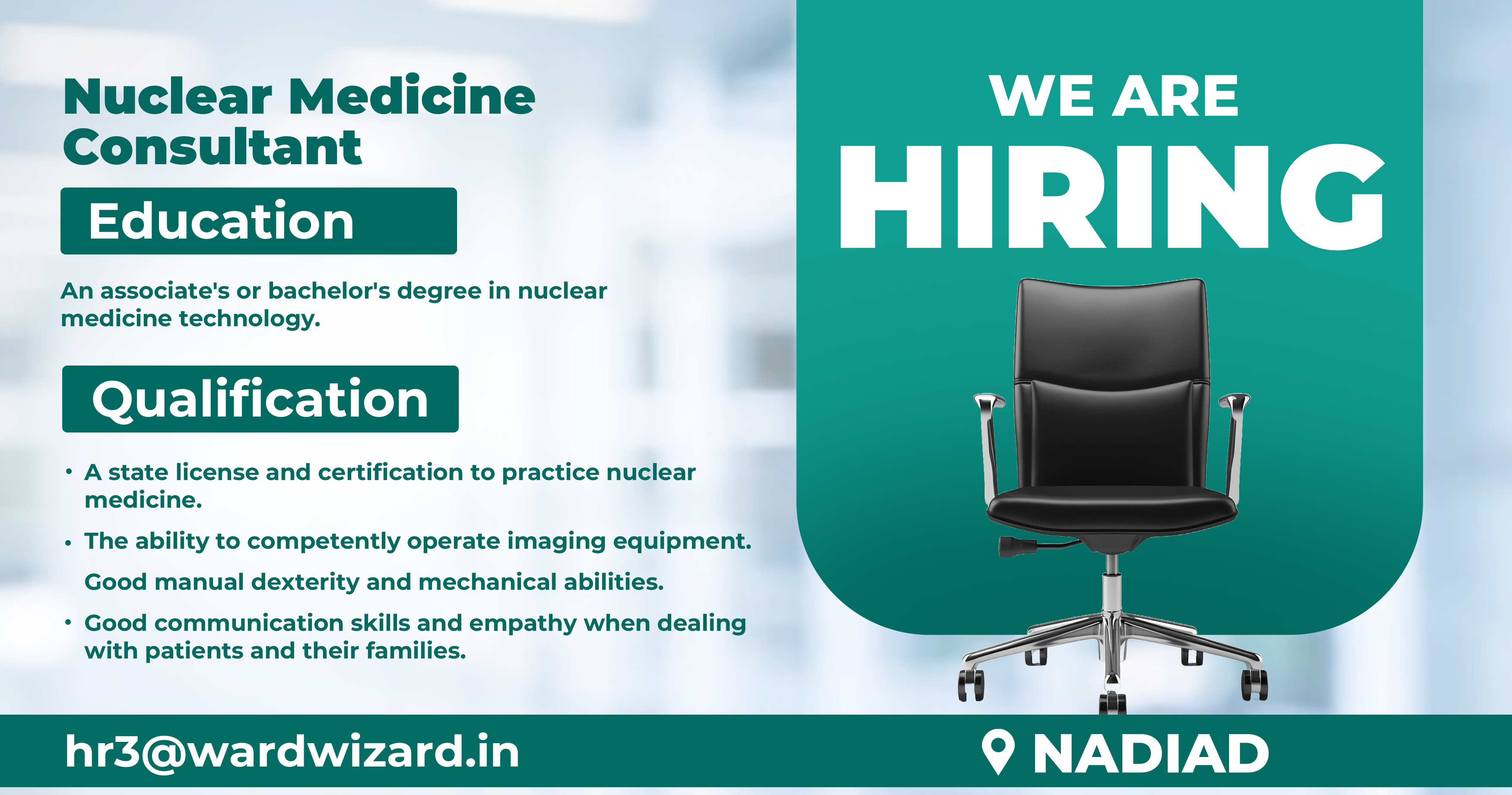 Nuclear Medicine Consultant(5+ Years Experience)